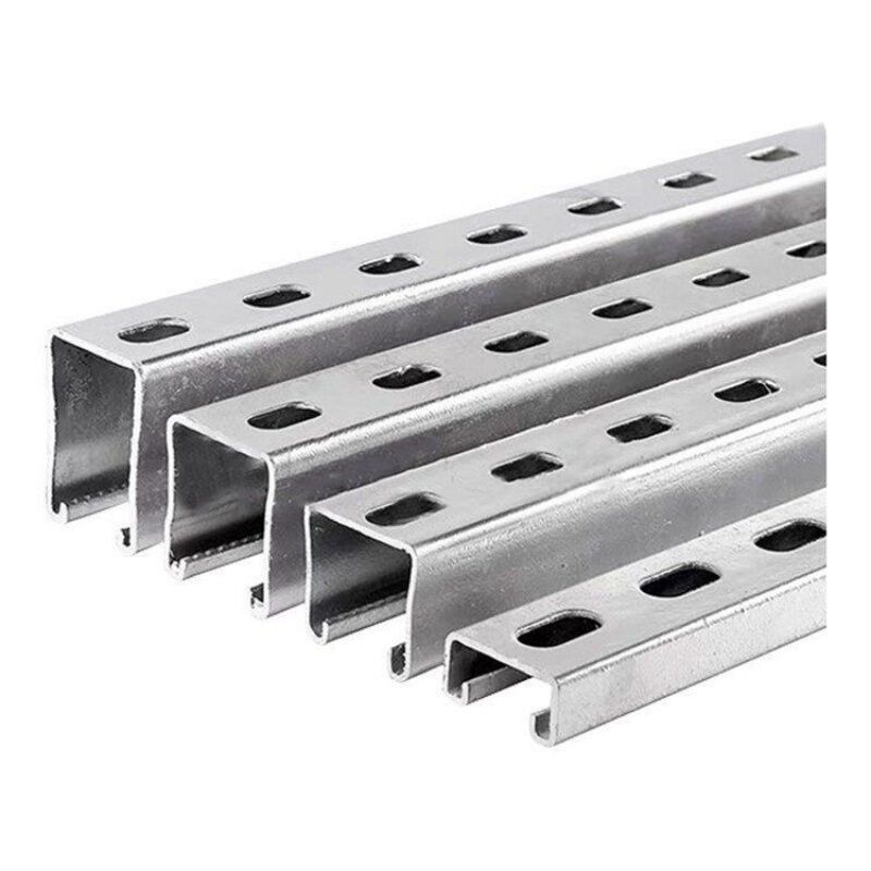 Silver Strong Strut Stainless Steel C Channel Unistrut 0.8mm-4.0mm Pre galvanized