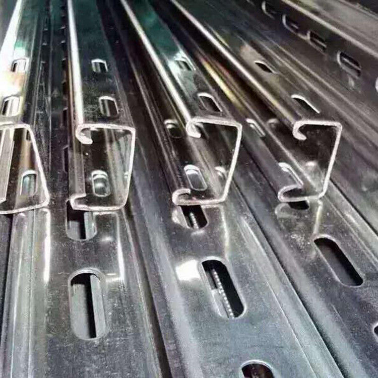 Silver Strong Strut Stainless Steel C Channel Unistrut 0.8mm-4.0mm Pre galvanized