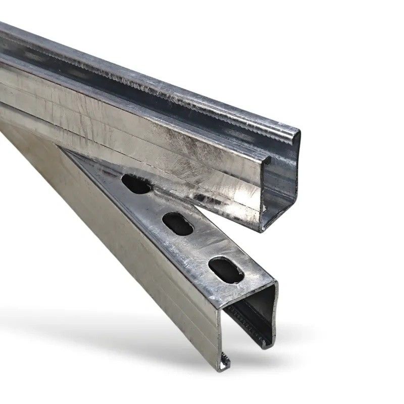 Metal Strut Channel Durable And Corrosion Resistant SS Slotted Metal Framing Strut Channel