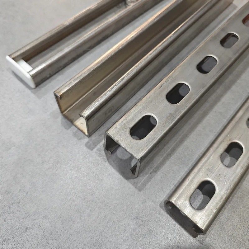 OEM Galvanized Stainless Steel U Channel Strut SS304 ASTM Standard Welding For Construction