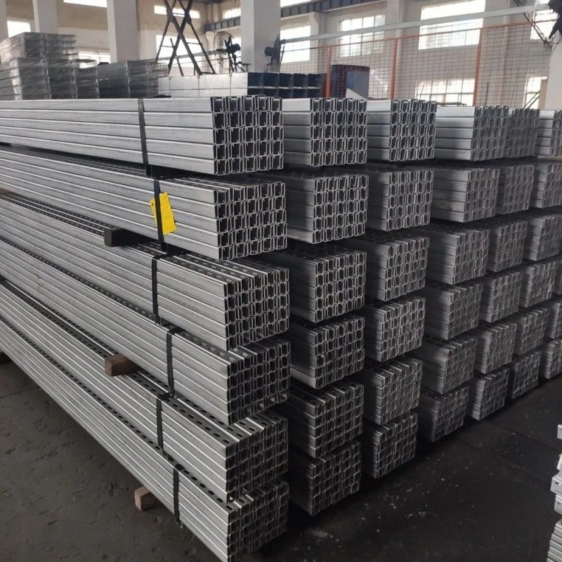 0.8mm-3.0mm Thickness Metal Strut Channel For Heavy Duty Support Metal Framing Strut