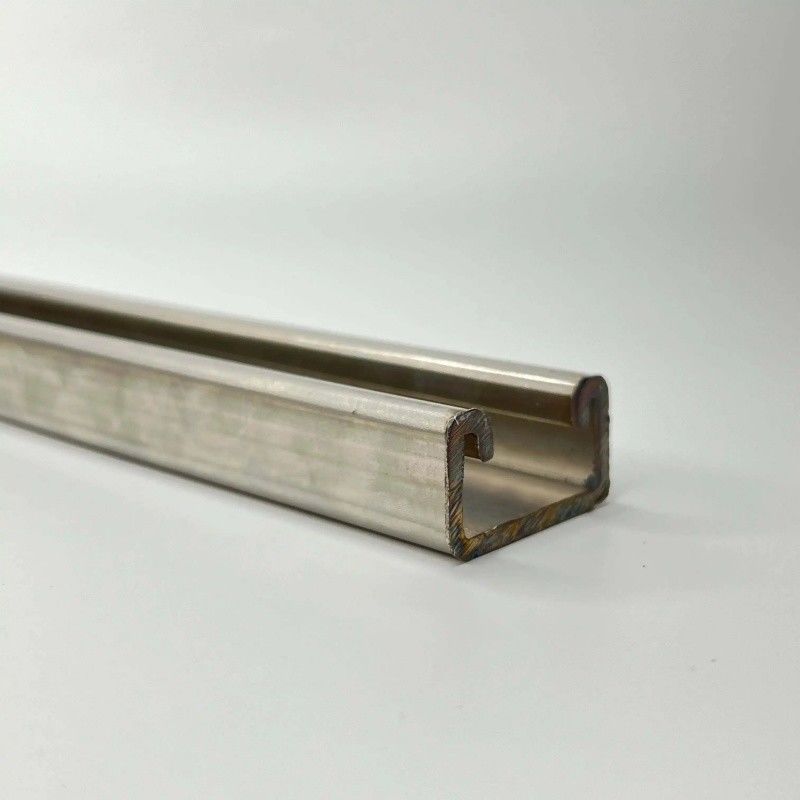 3m 6m Stainless Steel Strut Channel / 0.8-4.0mm C Channel Metal Powder Coated