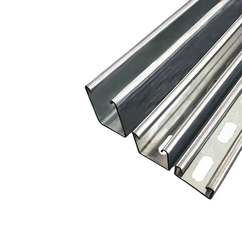 Perforated C Type Galvanized Strut C Channel Purlin Smoother Surface