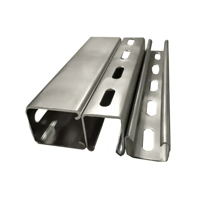 Customized Aluminum Strut Channel Light Gauge C Channel 6m Corrosion Resistance