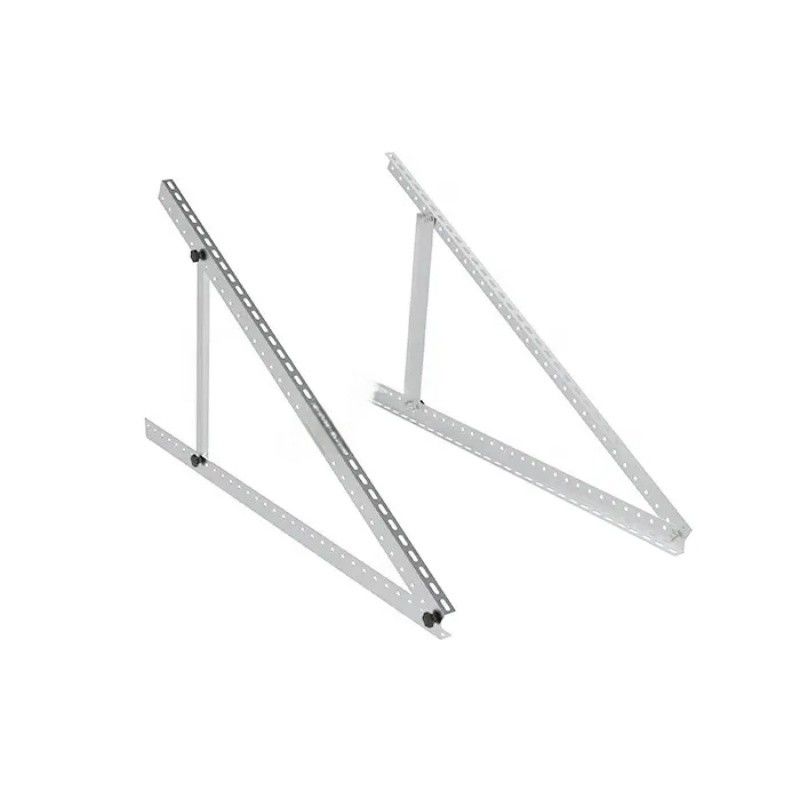 Tilting Solar Panel Mounting Brackets On Flat Surface For RV Bolt Off Grid Pv Systems