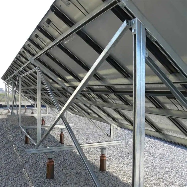 Natural Silver Solar Panel Roof Mounting Bracket For Roof Ground Anodized Surface Treatment