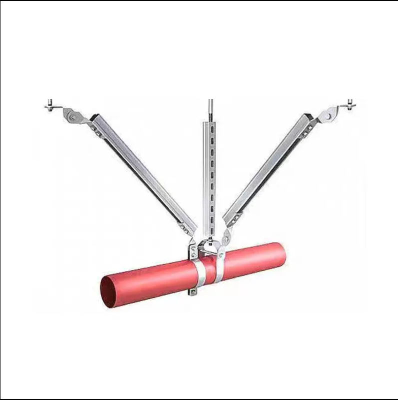 Cold Formed Steel Channel Seismic Roof Pipe Supports For Air Conditioning Drain Proof Pipes