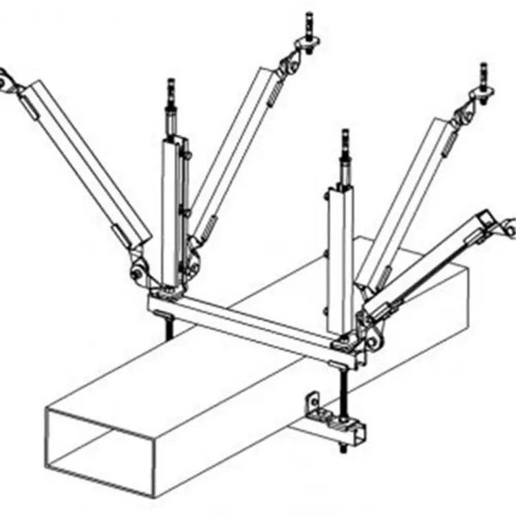 Easy To Install Seismic Hangers For Pipe Adjustable Heavy Duty Metal Seismic Bracing Brackets