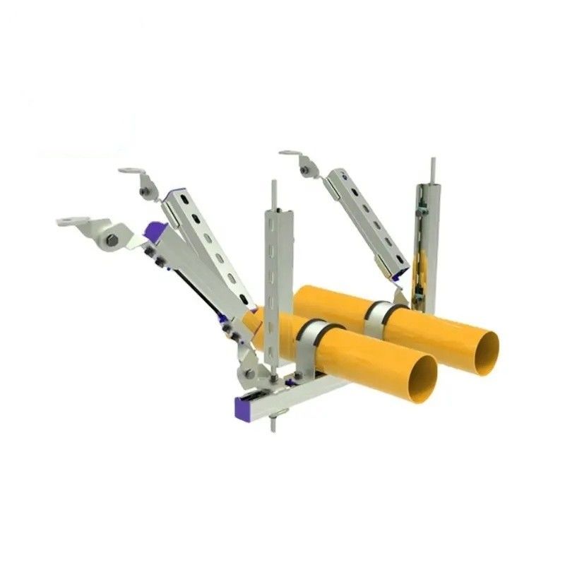Easy To Install Seismic Hangers For Pipe Adjustable Heavy Duty Metal Seismic Bracing Brackets