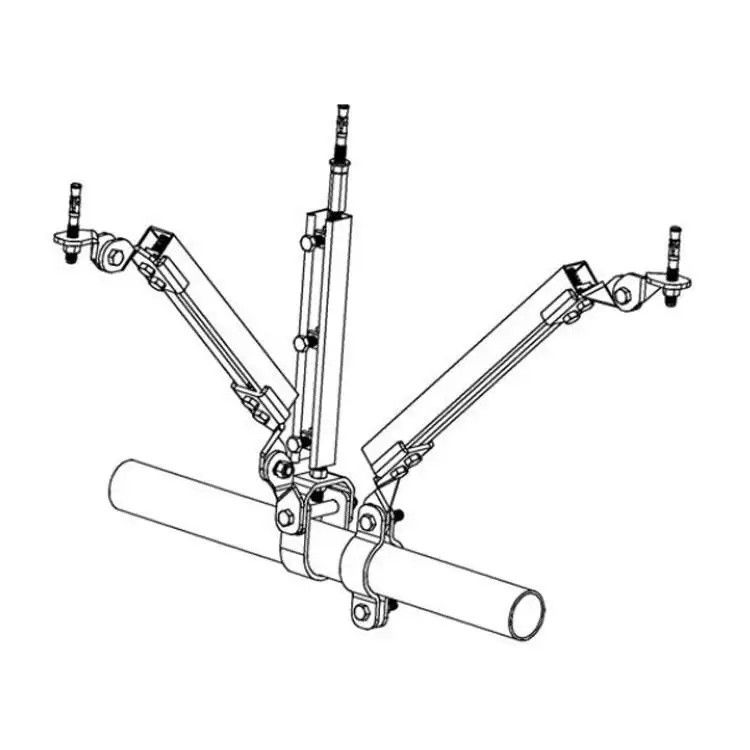 Fire Protection Wall Seismic Restraints For Piping Stainless Steel C Shaped For Drainage Pipeline And Cable Tray