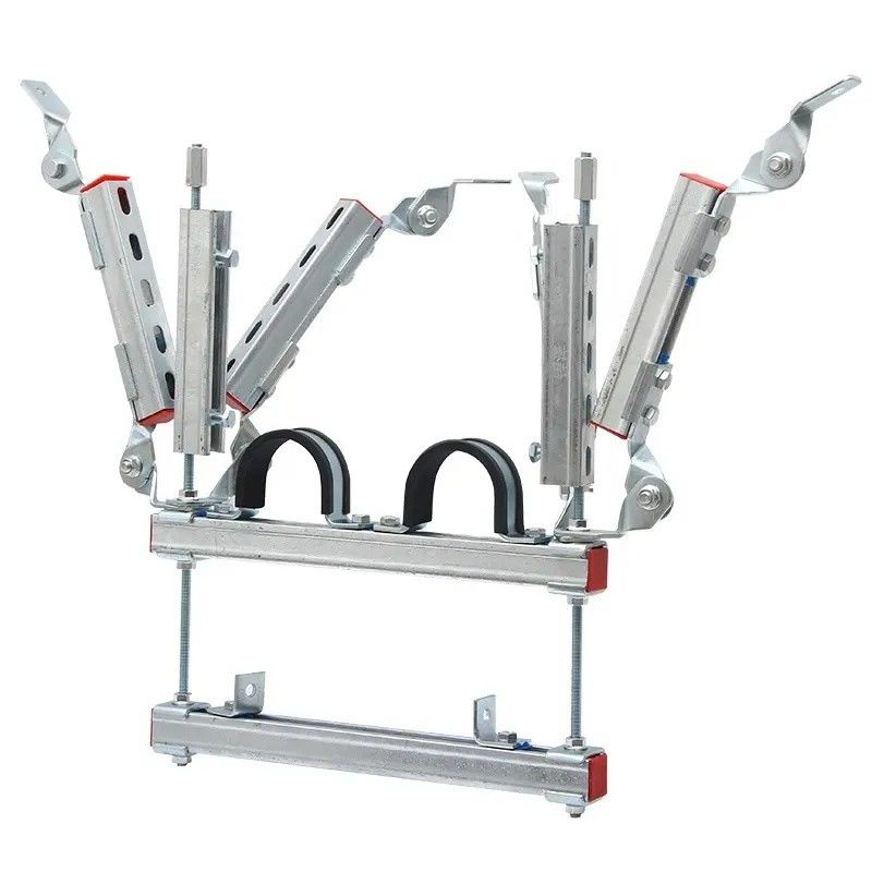 Fire Protection Wall Seismic Restraints For Piping Stainless Steel C Shaped For Drainage Pipeline And Cable Tray