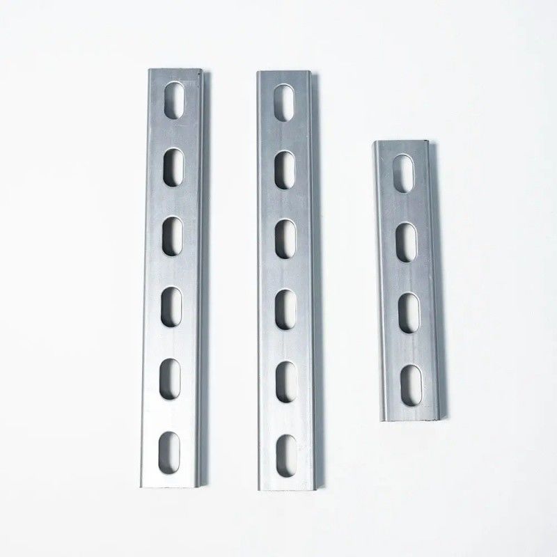 Ventilated Trough Type Custom Size Seismic Support For Cable Tray Gi Perforated With Accessories
