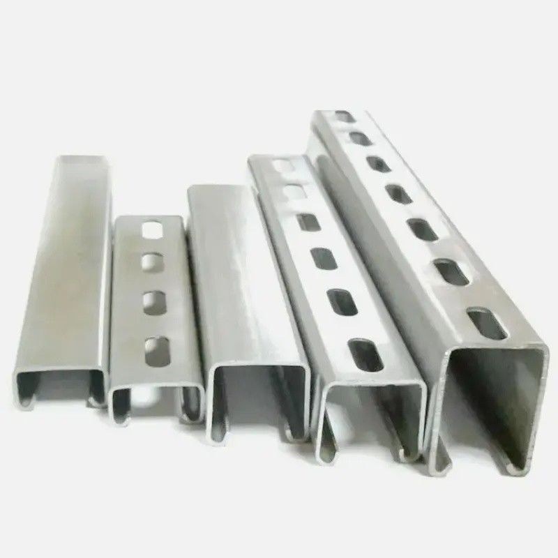 Ventilated Trough Type Custom Size Seismic Support For Cable Tray Gi Perforated With Accessories