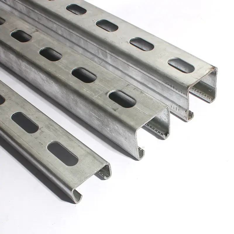 Corrosion-resistant Hot-Dip Galvanized Metal Strut Channel with Customizable Width for Industrial and Commercial Applications