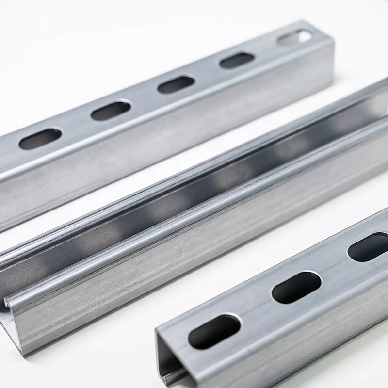 Corrosion-resistant Hot-Dip Galvanized Metal Strut Channel with Customizable Width for Industrial and Commercial Applications